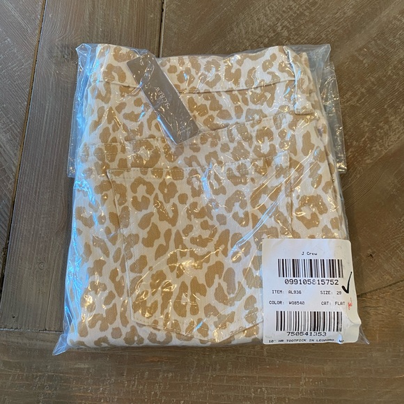 JCrew 10"rise toothpick safari leopard jeans AL936 - Picture 5 of 5
